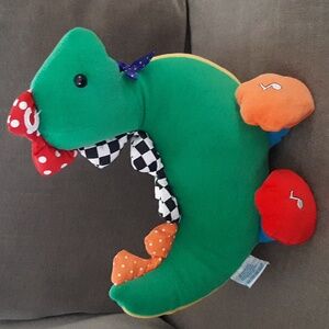 Eden Musical Multicolored Interactive Plush 10" dinosaur